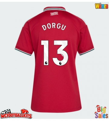 Manchester United Patrick Dorgu #13 Replica Home Stadium Shirt for Women 2026-27 Short Sleeve